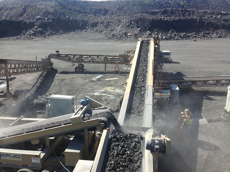 Railcar loading, cleaning and road maintenance at the mine used by Omni-Threat Structures