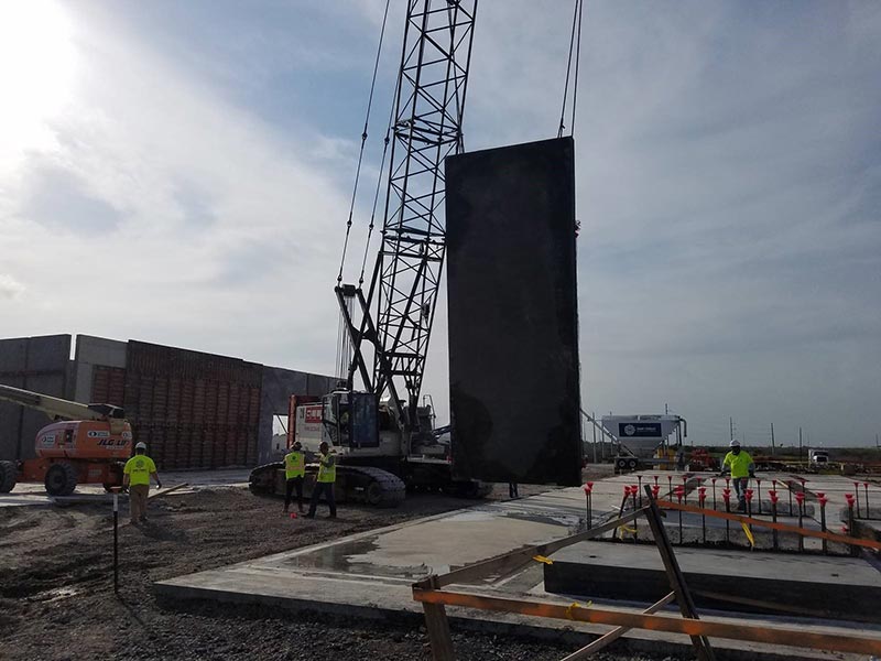 Finalization of shielded concrete precast options